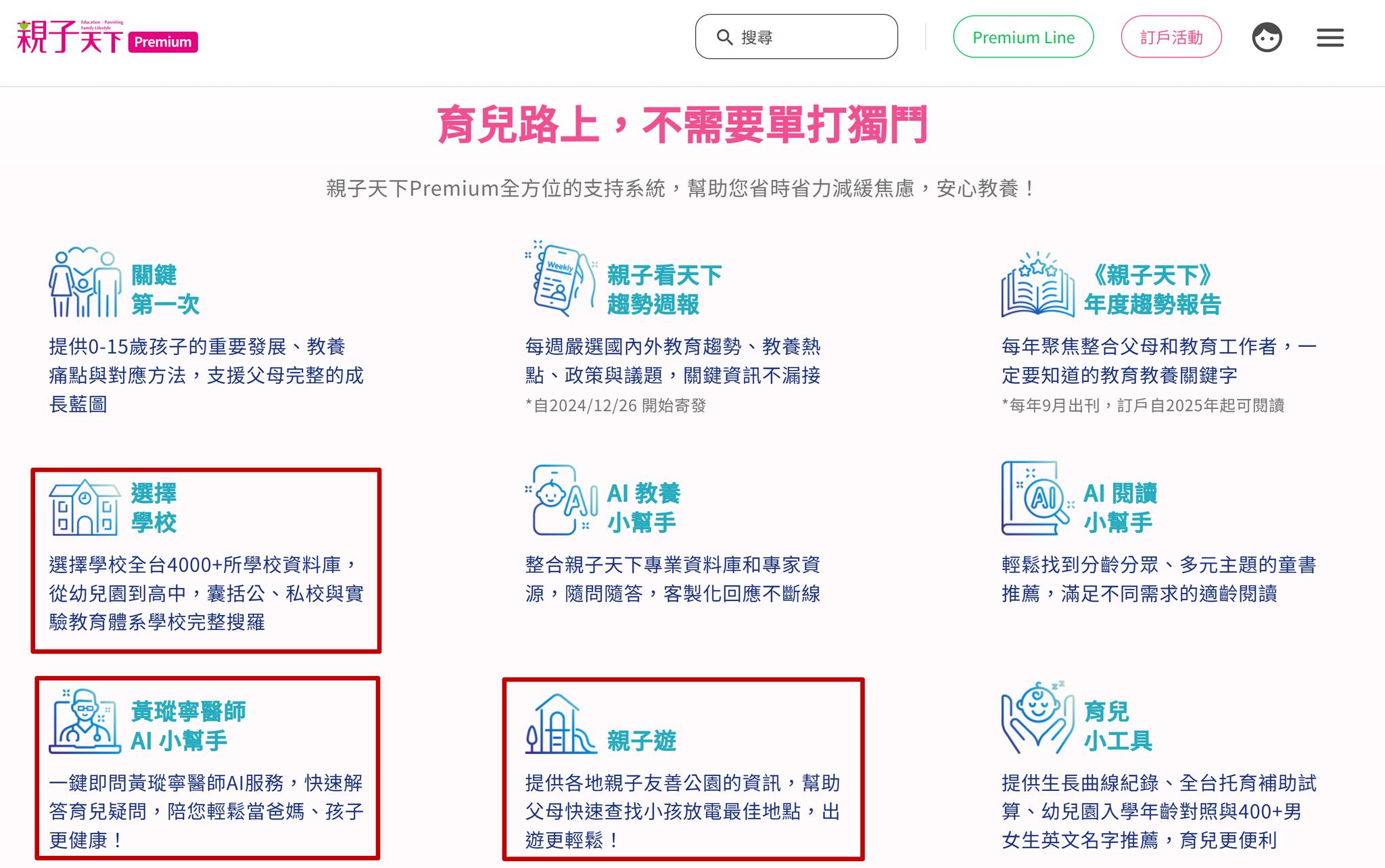 以前的親子天下「雜誌」，每期都有很不錯的企劃，