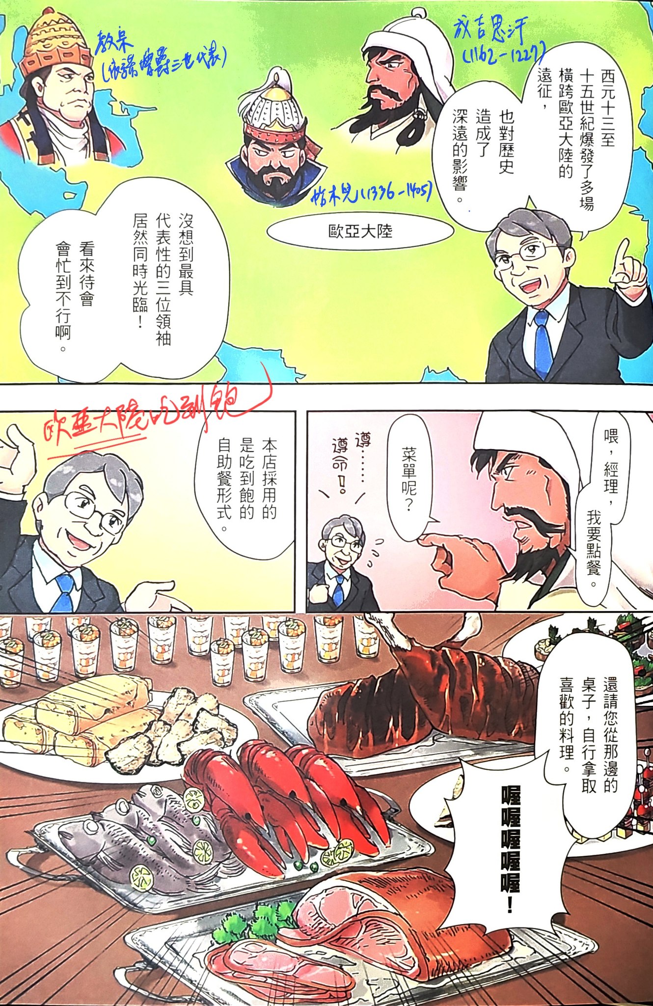 「橫向比較」的世界歷史，有趣之處。