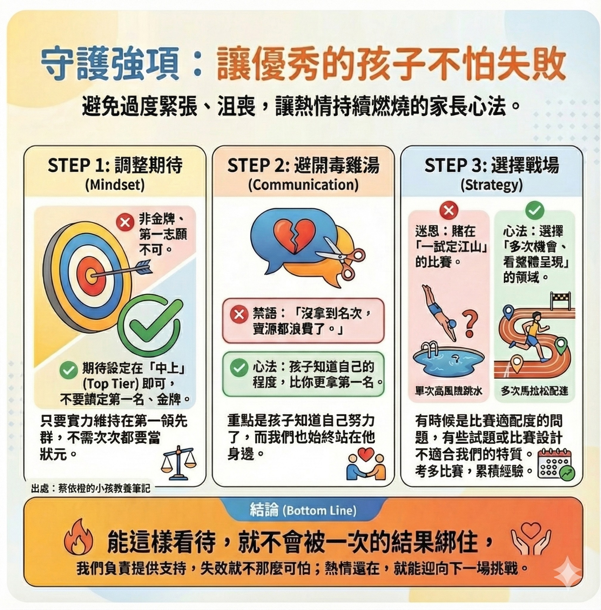 在孩子已經很強的科目或領域，如何讓他持續維持水準，